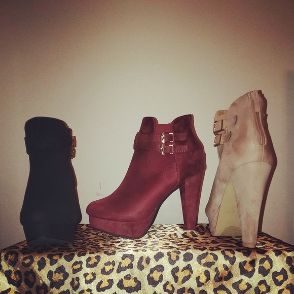 Shoes - ❄️ winter sale get all 3 for $100☃️Suede booty bundle🔥